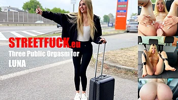 Luna BBunny baisée dans la rue, rimming et fessée