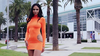 Брюнетка Ариана Мари в задницу от Мика Блю в позе раком