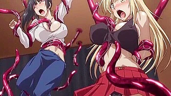 Tentakel reißen große Titten aus und ficken alle Löcher voll