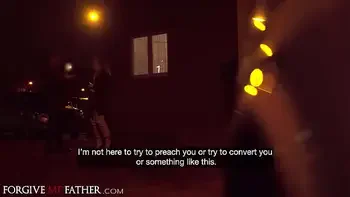 Waitress on a Break with Great Natural Tits Gets Roughly Fucked in a Van