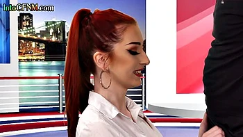 Cumthirsty babe gets facial