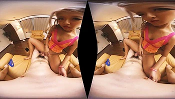 Jav black VR: Japanese blowjob and cowgirl cumshot