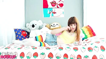 Sweet Transgirl Fucks Herself With Toys