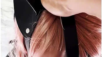 Bitch in Suit Swallows Deep