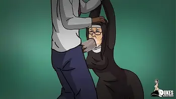 A rude nun and a mild mannered MILF get stretched by BBC