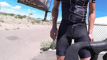 Soaking myself in piss while cycling