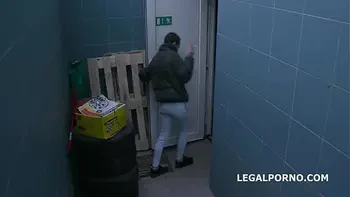 Short-haired Russian Whore Lola Shine Got Her Tiny Ass Stretched Out by Two BBC's in Rough DAP Drilling