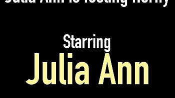 Julia Ann's huge tits fuck in lingerie