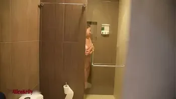 MY ROOMMATE WAS SPYING ON ME AND WHEN I NOTICED SHE HELPED ME TO SHAVE MY BUTT