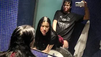 After the party I fucked the hot ass in the motel bathroom!