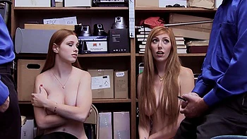 Amateur hotties Lauren & Scarlett indulge in a wild foursome with Jack and their juicy boobs